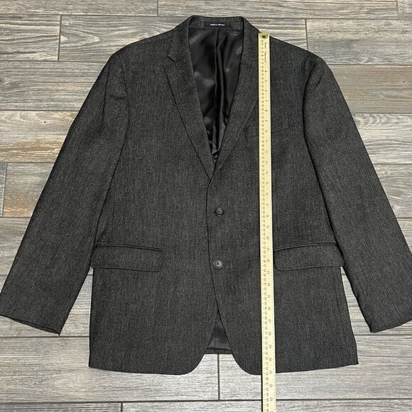 Kenneth Cole Awareness Slim Fit Sport Coat 44R Blazer Suit Jacket Dark Brown - Picture 9 of 16